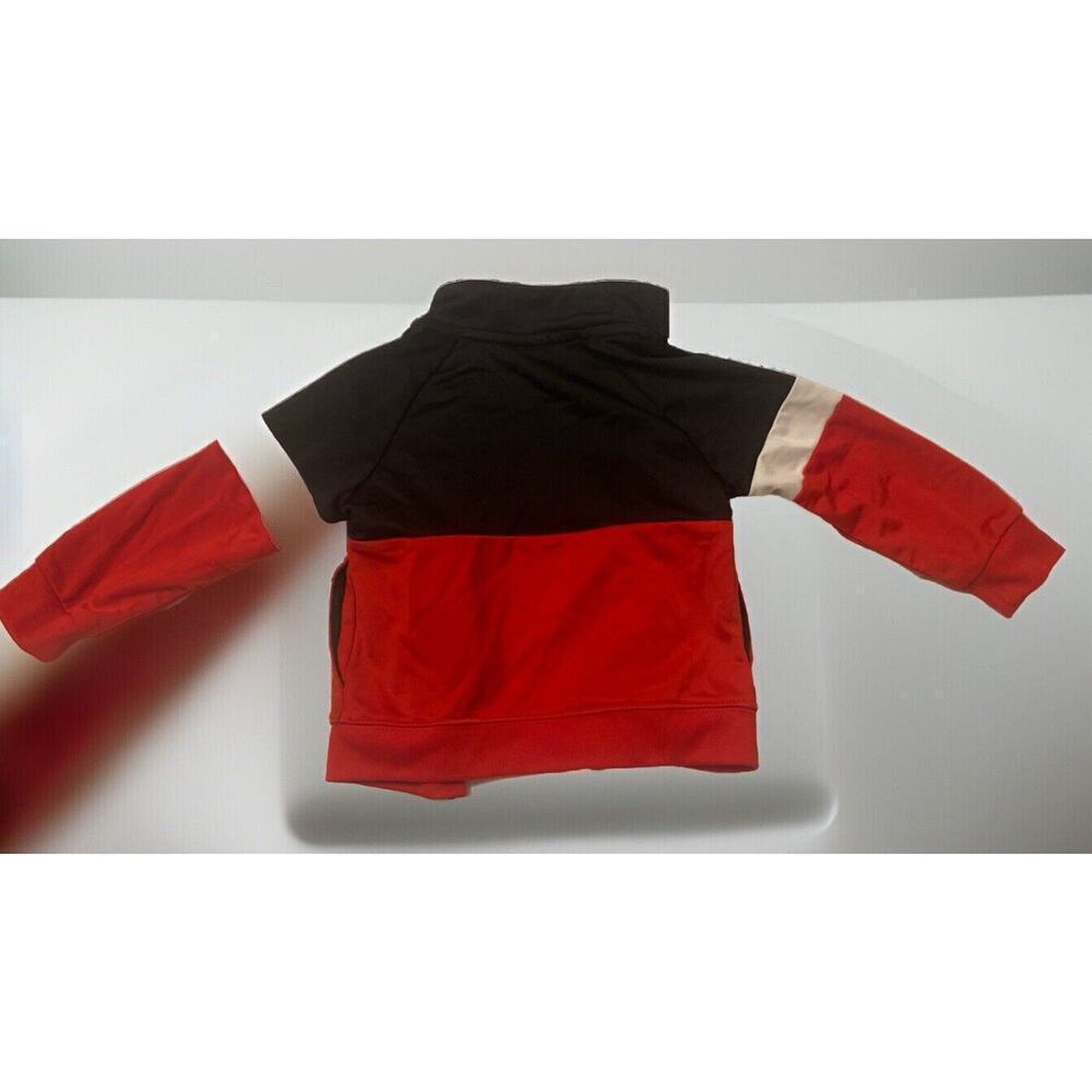 Nike Red Black And White Zip Up Jacket With 2 Side Pockets 18 Months - Picture 3 of 4